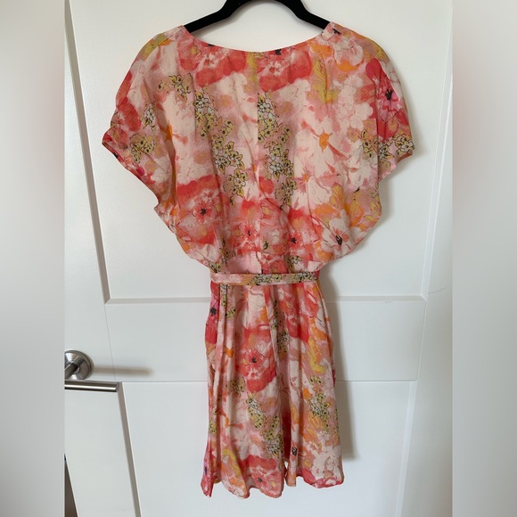 Free People Floral Mini Dress - Pink and Cream - Picture 10 of 14